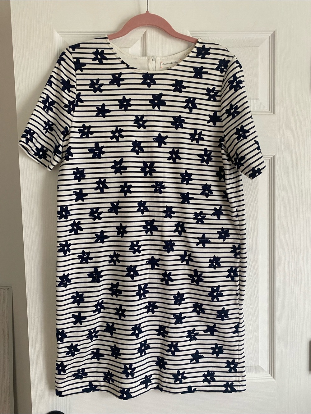 Chinti & Parker Size Medium Striped t-shirt dress with pockets
